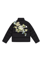 Floral Logo Embroidered Puffer Jacket - EU Only