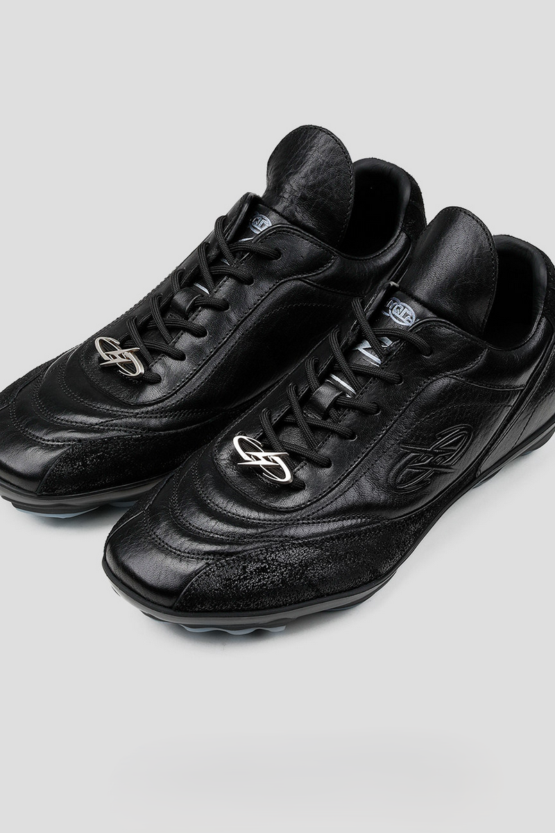 Horsehide Racing Trainer Sneakers