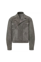 Studded Suede Boxy Jacket
