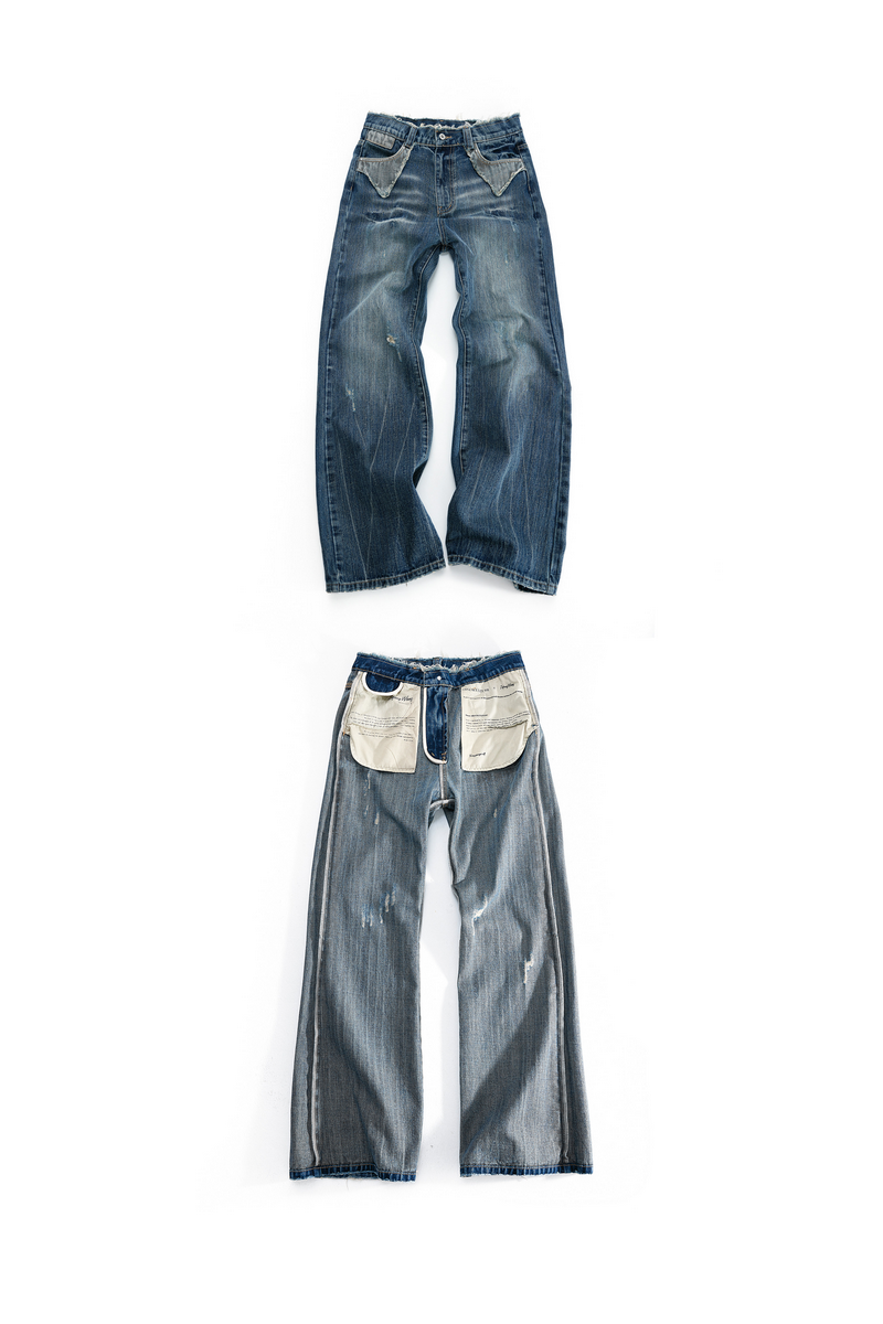 Distressed Flare Jeans