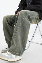 Washed Vintage Wide-Leg Jeans - EU Only
