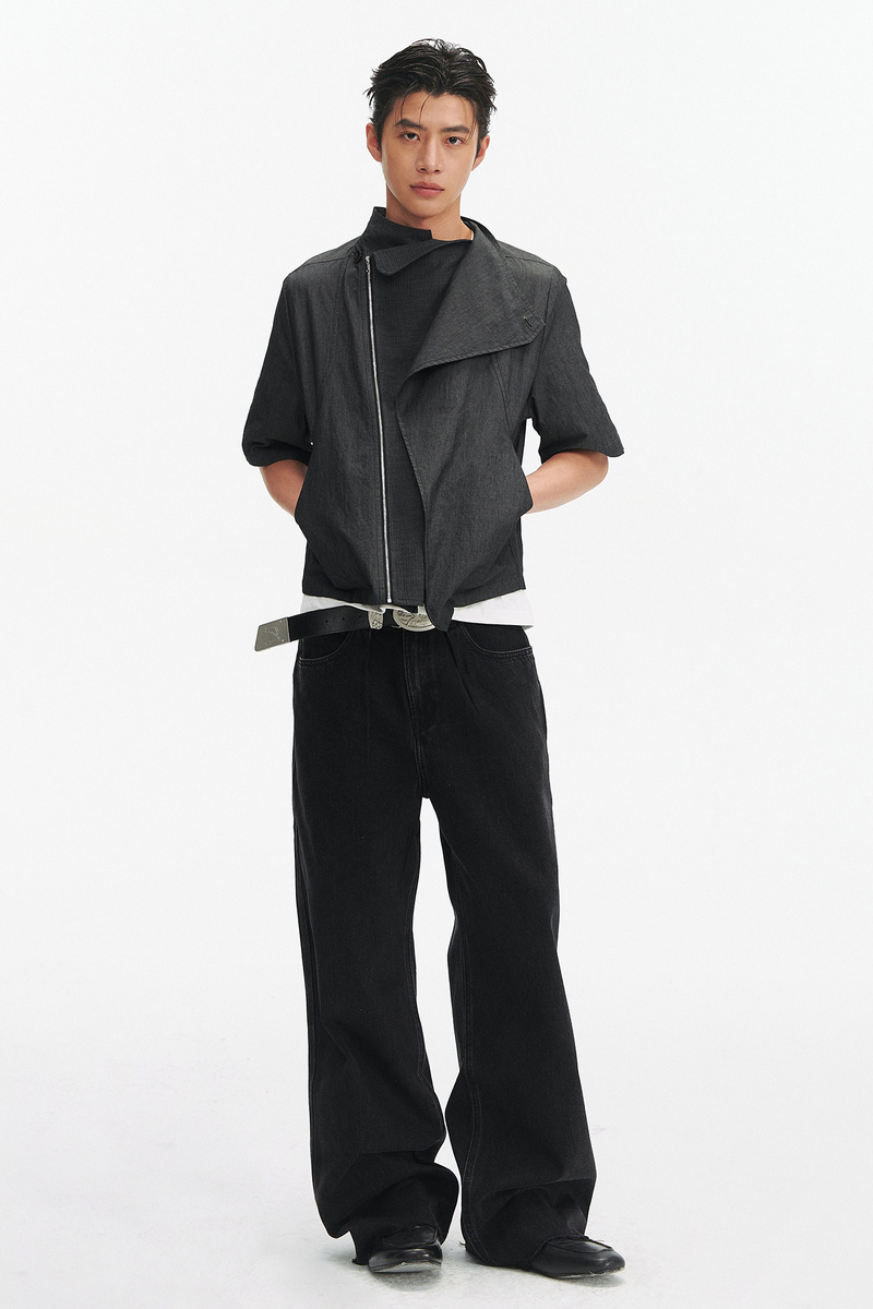 Asymmetric Linen Shirt
