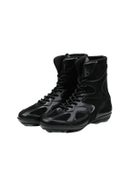Paneled High Top Boxing Boots