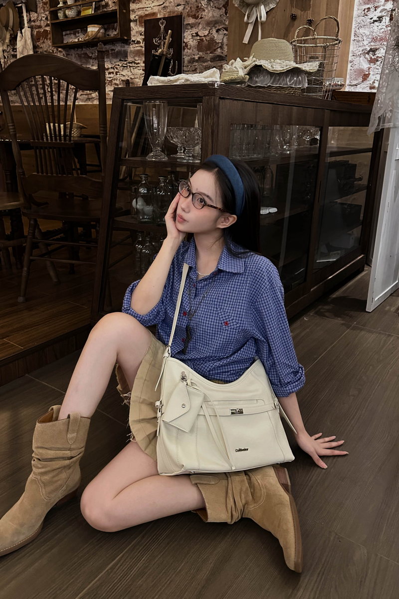 Premium Leather Hobo Bag