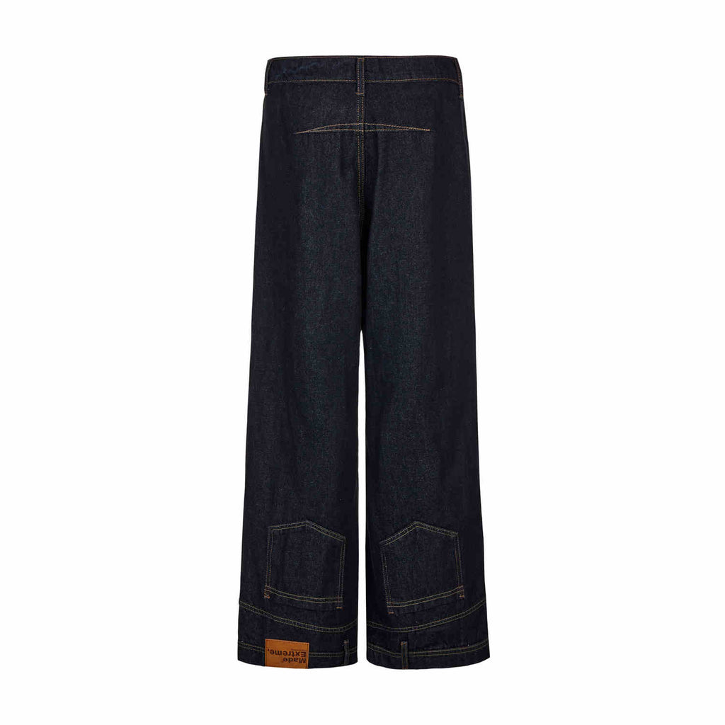 Inverted Washed Wide-Leg Jeans - EU Only