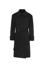 Structured Wool Tie Coat