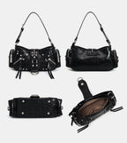 Waxed Leather Biker Bag