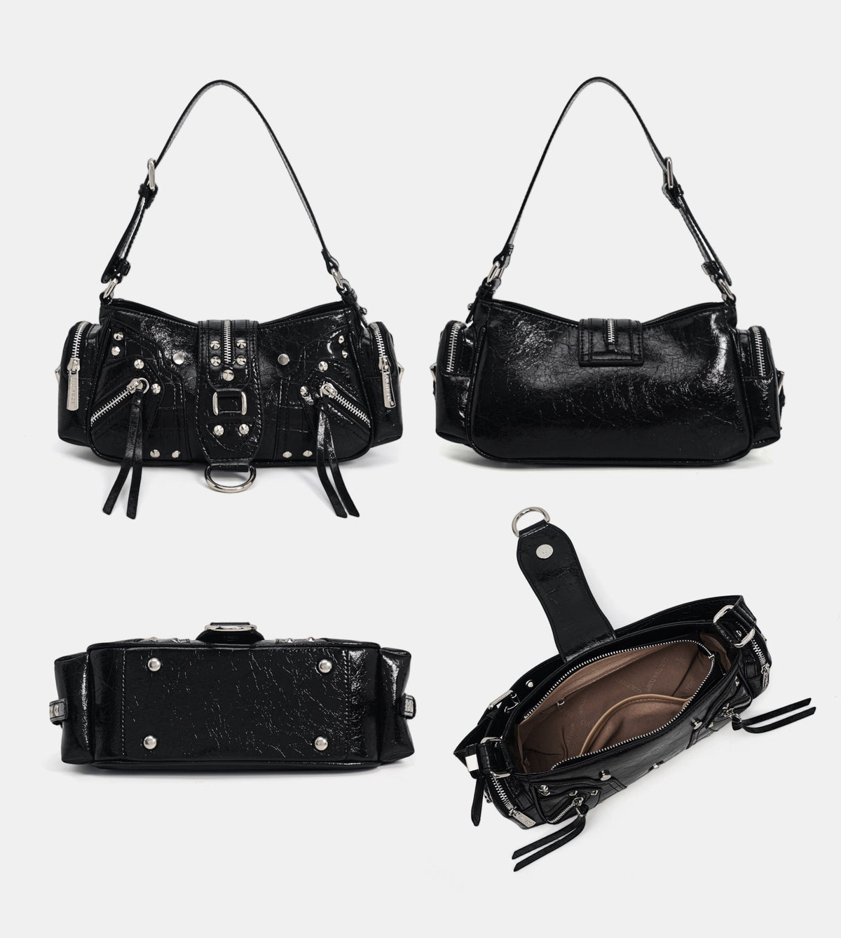Waxed Leather Biker Bag