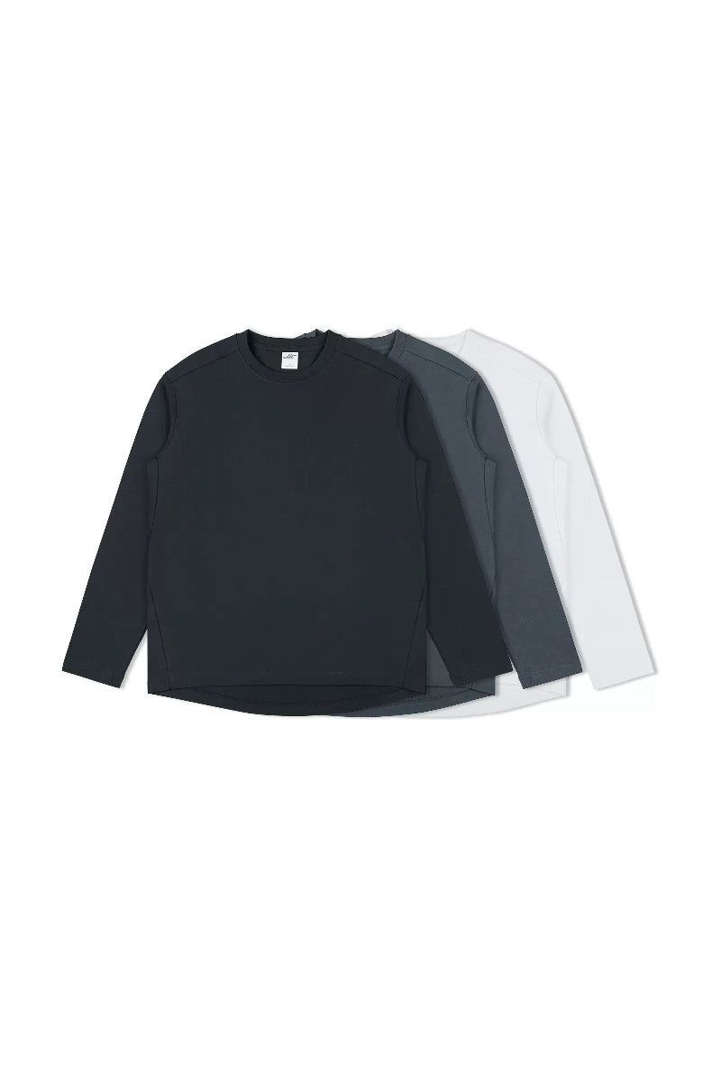 Structured Cotton Long Sleeve Tee - EU Only