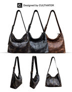 Vintage Wide Strap Large Tote Bag