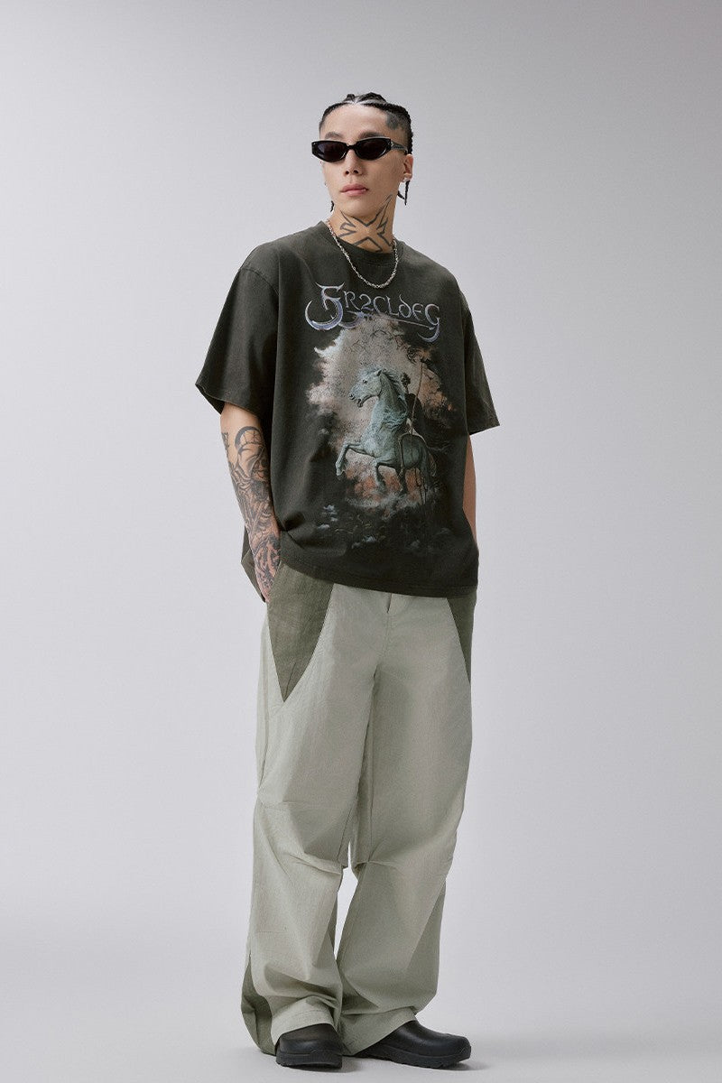 Colorblock Utility Cargo Pants