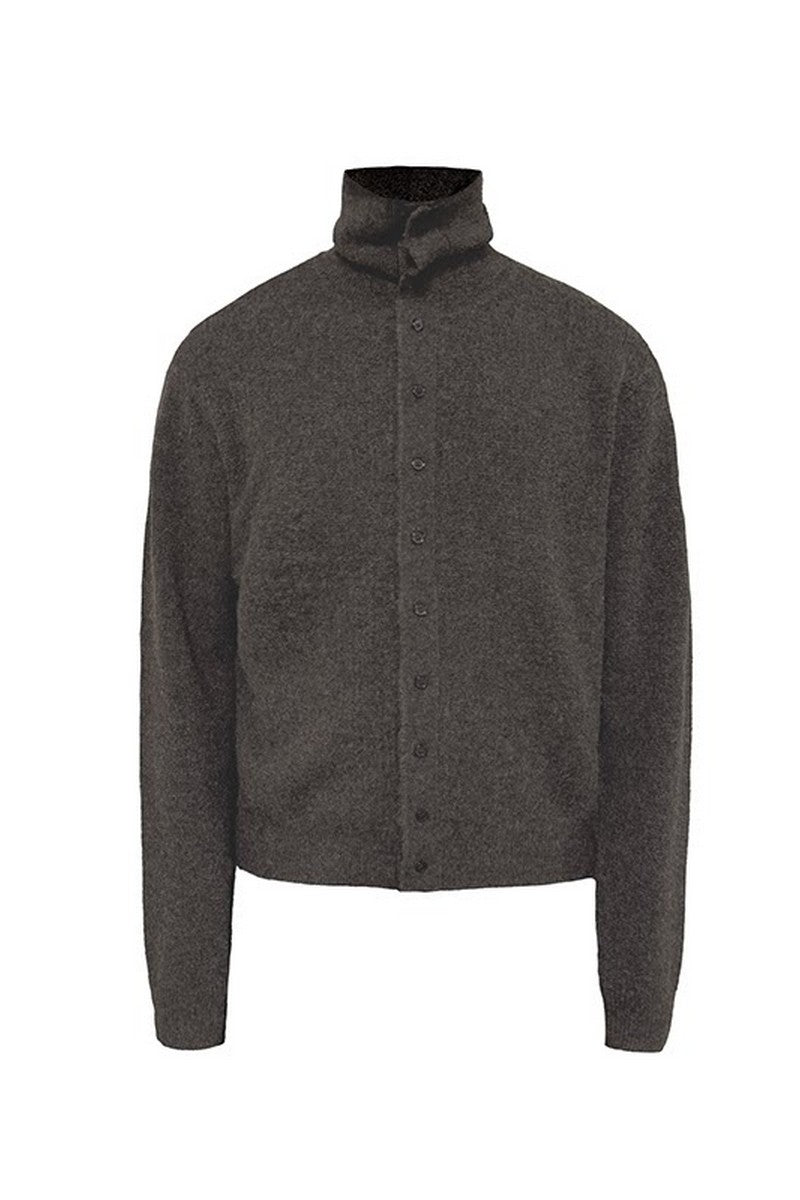 Marl Turtleneck Cardigan