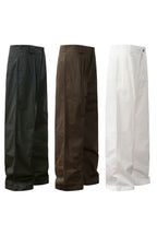Wrinkled Wide Leg Work Pants - EU Only