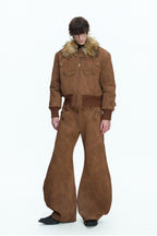 Vintage Suede Fur Reversible Jacket