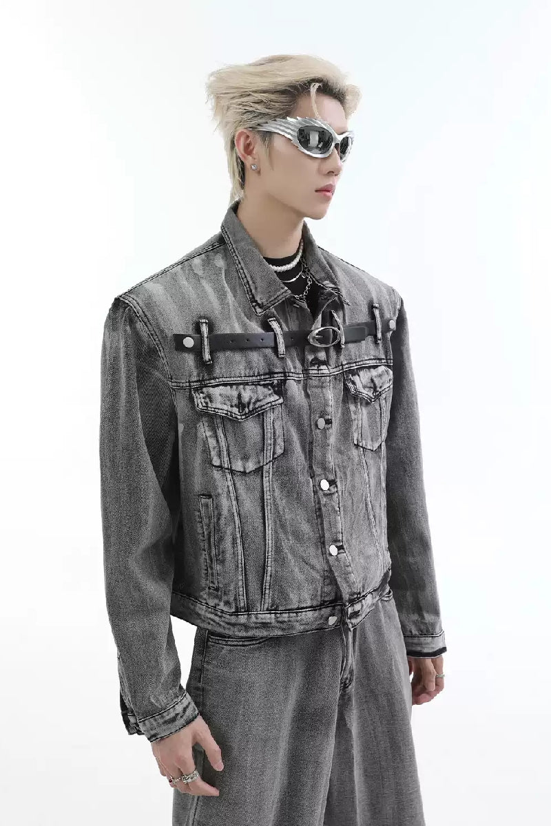 Metal Detail Denim Jacket