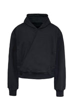 Cross Placket Hoodie