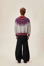 Ethnic Totem Knit Cardigan
