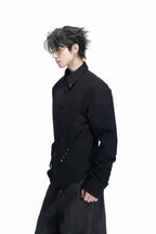 Studded Waist Pleated Shirt