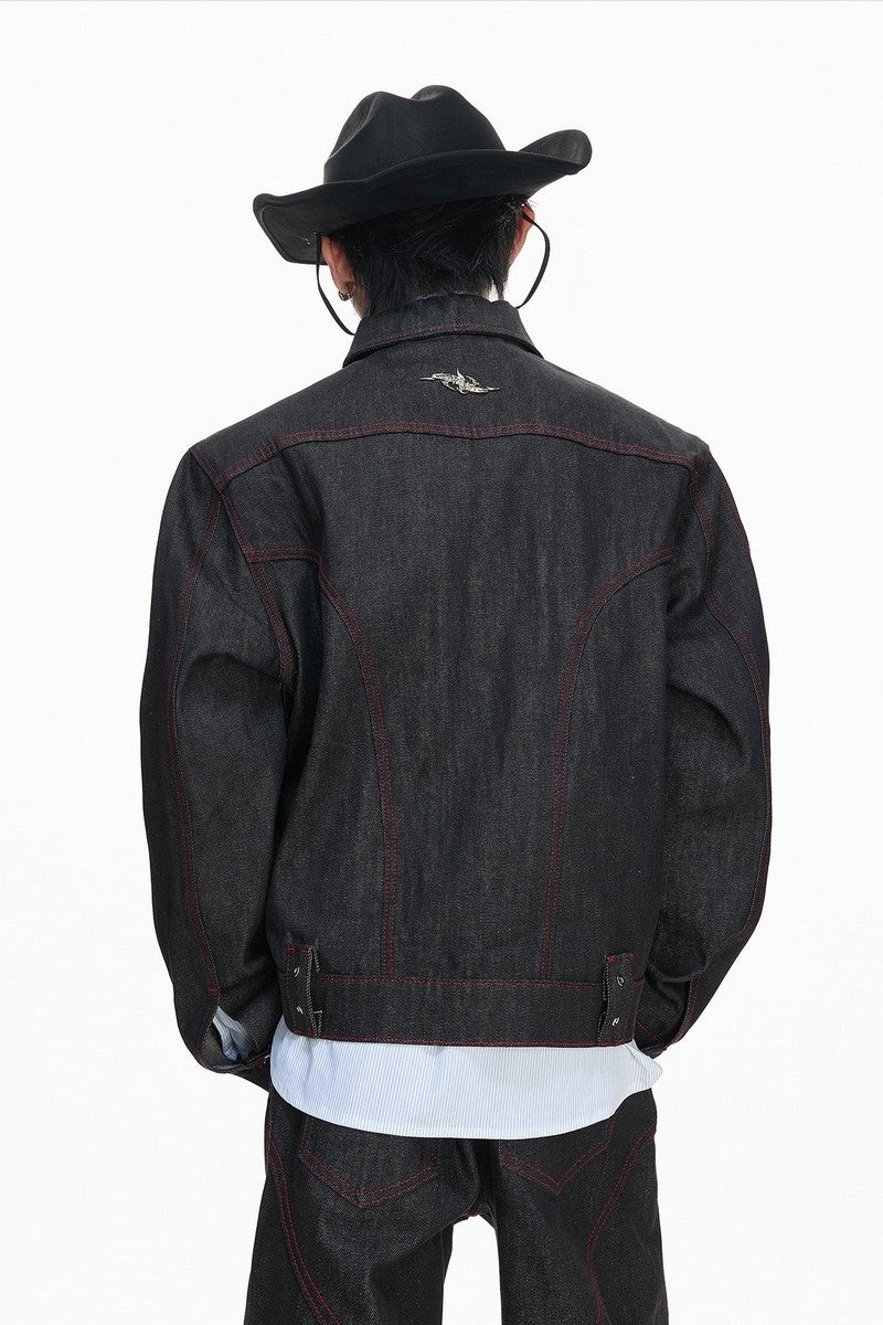 Okayama Raw Denim Bomber Jacket
