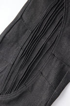 Embroidered Flared Raw Jeans