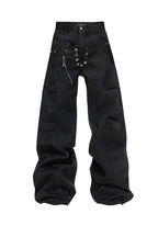 Raw Denim Straight Jeans