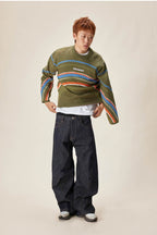 Rainbow Ring Knit Sweater