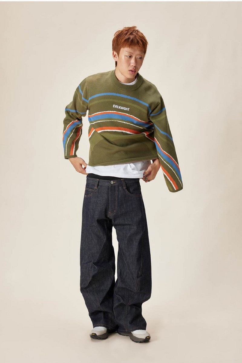 Rainbow Ring Knit Sweater