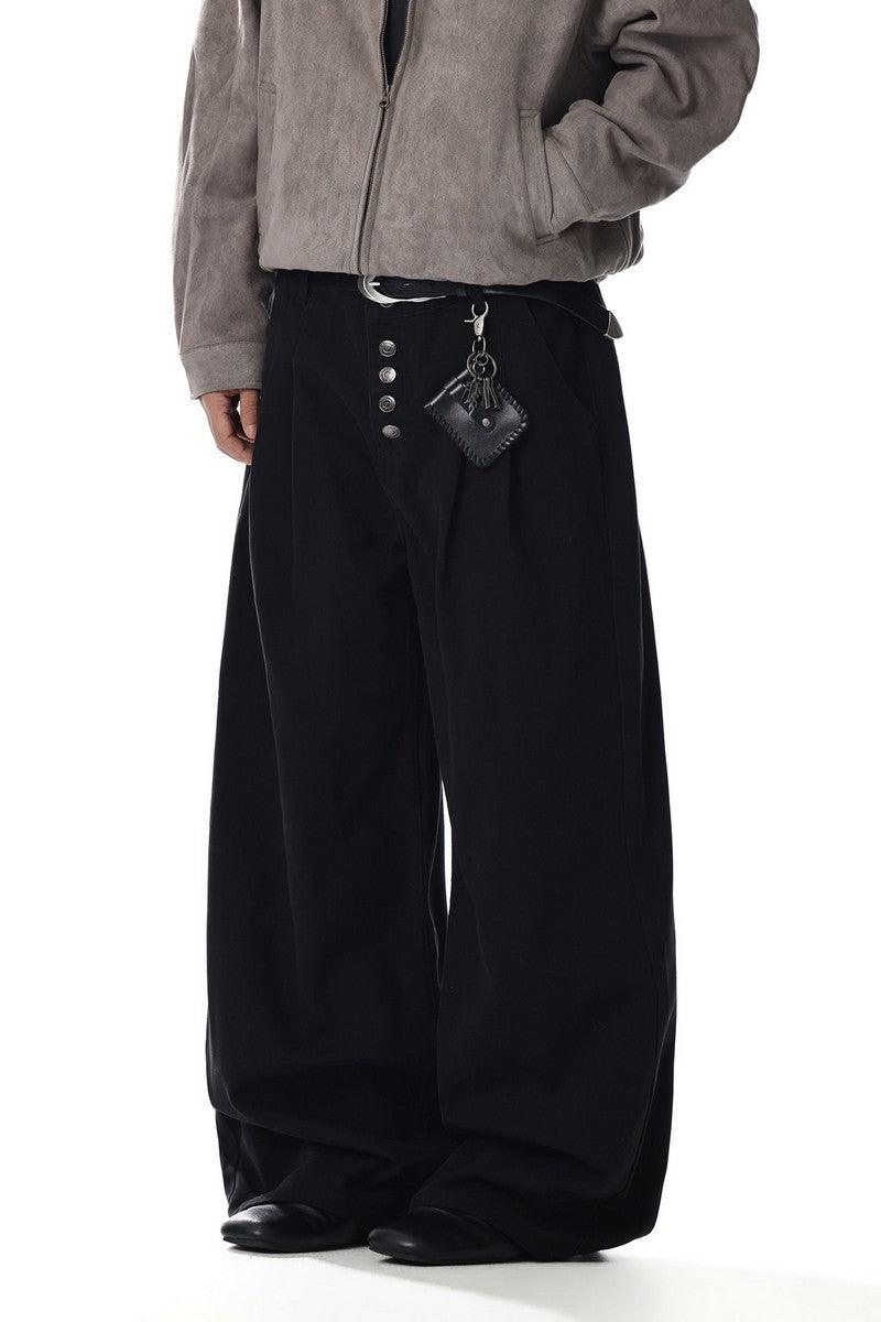 Five-Buttons Curved Jeans