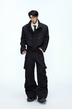 Deconstructed Utility Cropped Jacket