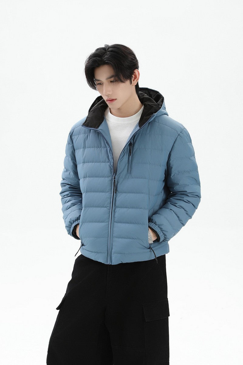 Quilted Down Hooded Puffer Jacket