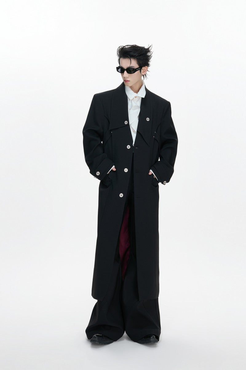 Tailored Split Hem Overcoat