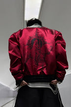 Python Embossed Buckle Jacket