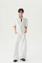 Western Style Buttoned Suit Shirt