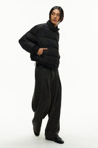 Pleated Wool Twill Trousers