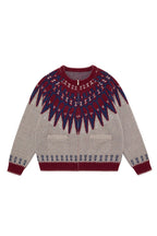 Ethnic Totem Knit Cardigan