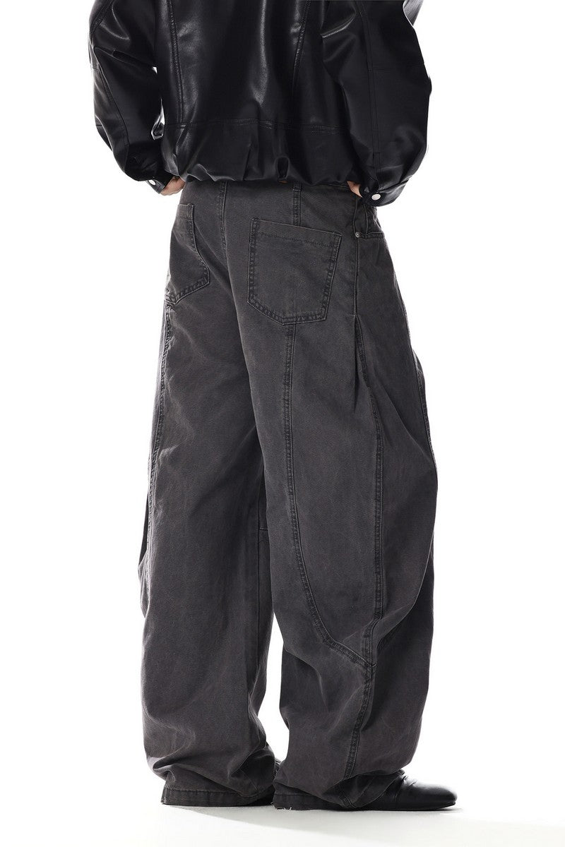 Vintage Washed Curved Pants