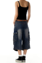 Blue Cargo Jorts