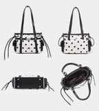Polka Dot Basket Bag