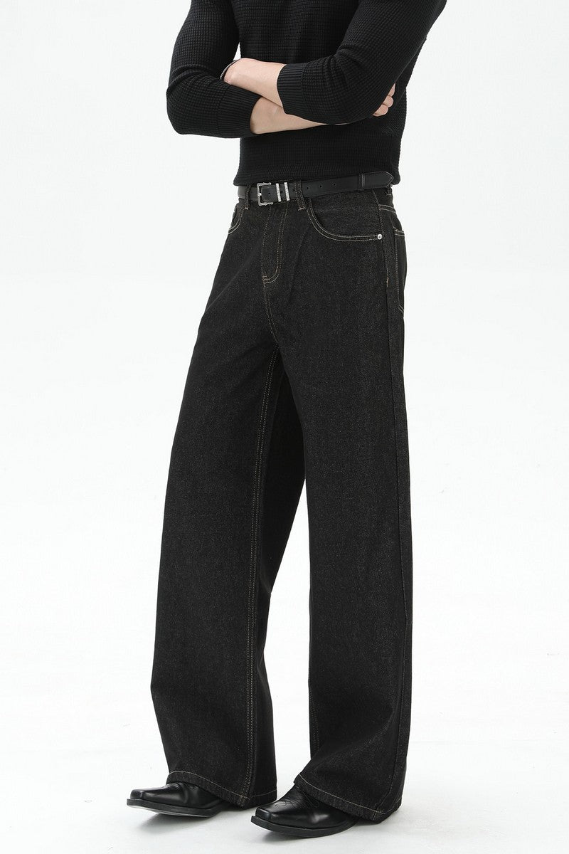 Vintage Washed A-Line Jeans