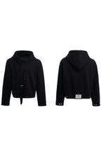 Layered Ribbon Hoodie
