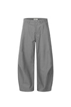 Pleated Curved Leg Trousers