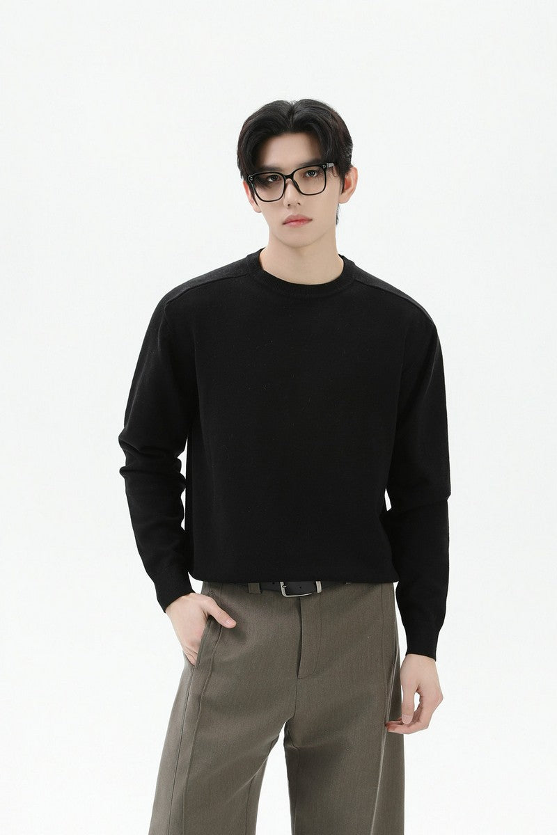 Crewneck Oversized Knit Sweater