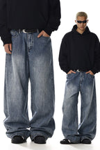 Washed Wide Jeans