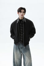 Plaid Layered Look Casual Jacket