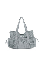 Ruched Nylon Tote Bag