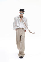Satin Glitter Boxy Shirt