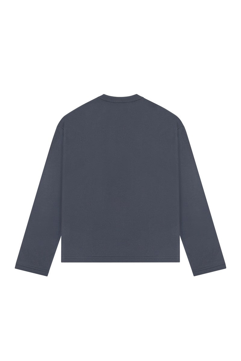 Boxy Henley Long Sleeve Tee - EU Only