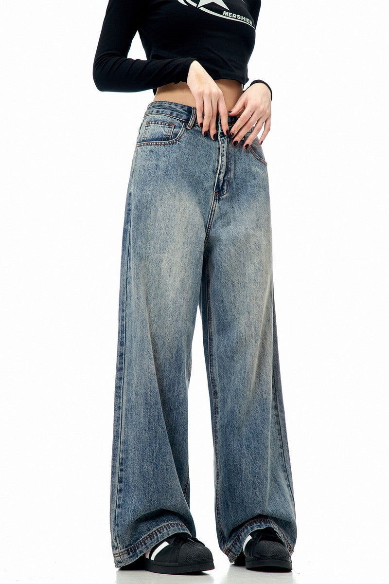 Straight Leg Wide Jeans