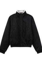 Vintage Fur Collar Bomber Jacket