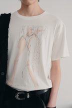 Floral Tencel Wool Tee